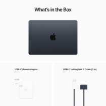 Apple MacBook Air 13.6 inch M2, 16GB, 256GB SSD, 8Core Chip, 8Core GPU, Midnight, MC7X4 English Keyboard 1 Year Warranty