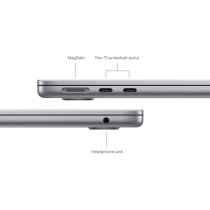 Apple MacBook Air 13 inch 2024 Space Gray, M3 with 8core CPU, 16GB RAM, 256GB SSD, 8core GPU, MC8G4, English Keyboard 1 Year Warranty