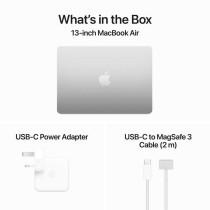 Apple MacBook Air 13 inch 2024 Silver, M3 with 8core CPU, 16GB RAM, 256GB SSD, 8core GPU, MC8H4, English Keyboard 1 Year Warranty