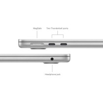 Apple MacBook Air 13 inch 2024 Silver, M3 with 8core CPU, 16GB RAM, 256GB SSD, 8core GPU, MC8H4, English Keyboard 1 Year Warranty