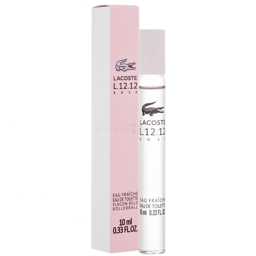 Lacoste L.12.12 Rose Eau Fraiche For Women Eau De Toilette, 10Ml Roller Ball