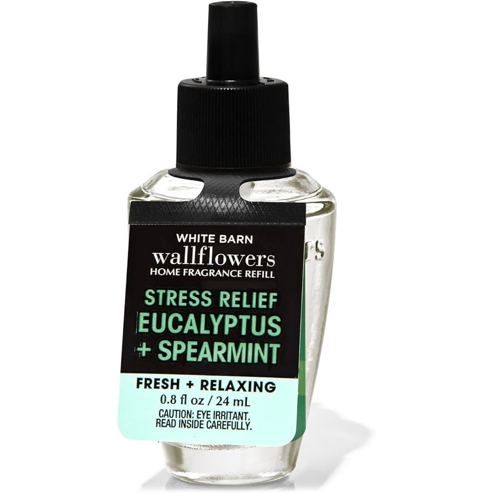 Bath & Body Works Eucalyptus + Spearmint White Barn Wallflowers, 24Ml, Home Fragrance Refill