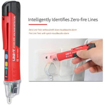 UNI-T Portable Non contact AC Voltage Tester Pen Shaped V-Alert Detector with Sound and Light Alarm, LED Flashlight for Safety