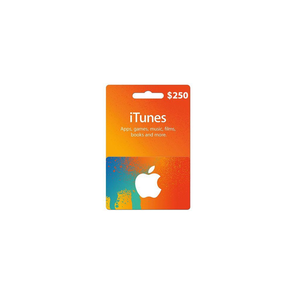 App Store & iTunes USD 250 USA Region Instant E-mail Delivery