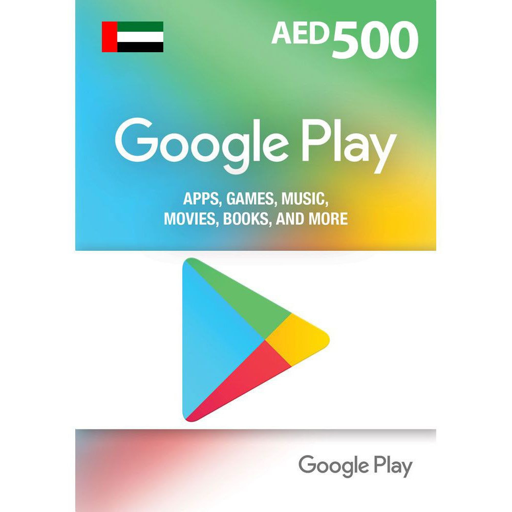 Google Play AED500 UAE Region Instant E-mail Delivery