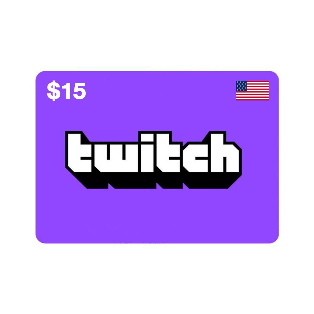 Twitch USD 15 USA Region Instant E-mail Delivery