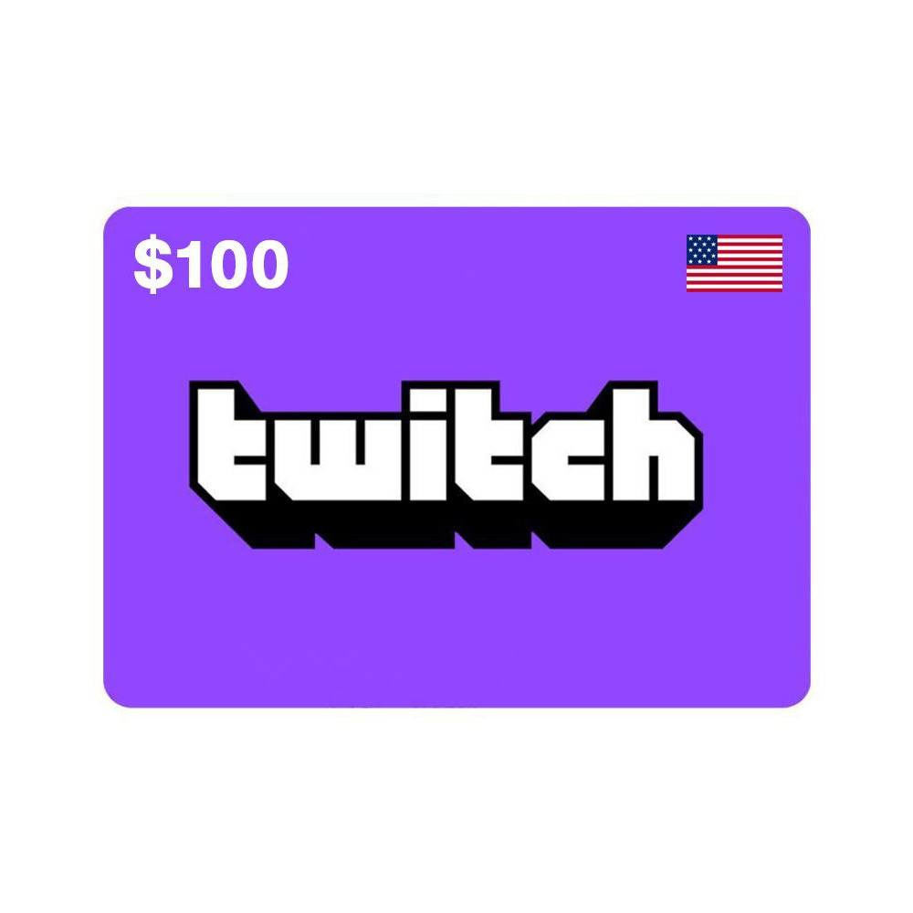 Twitch USD 100 USA Region Instant E-mail Delivery