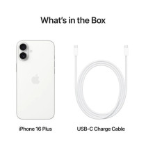 Apple iPhone 16 Plus 5G White 128 GB, 6.7 Inch Display, UAE TDRA Version