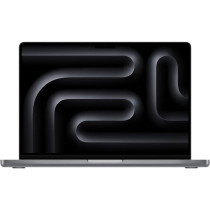 Apple 14-inch Macbook Pro, M3 Chip with 8-core CPU and 10-core GPU, 16 GB, 1 TB SSD, Silver, English MXE03 1 Year Warranty