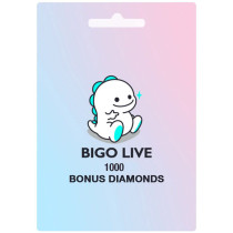 Bigo live 1000 Diamonds USD 25 Instant E-mail Delivery