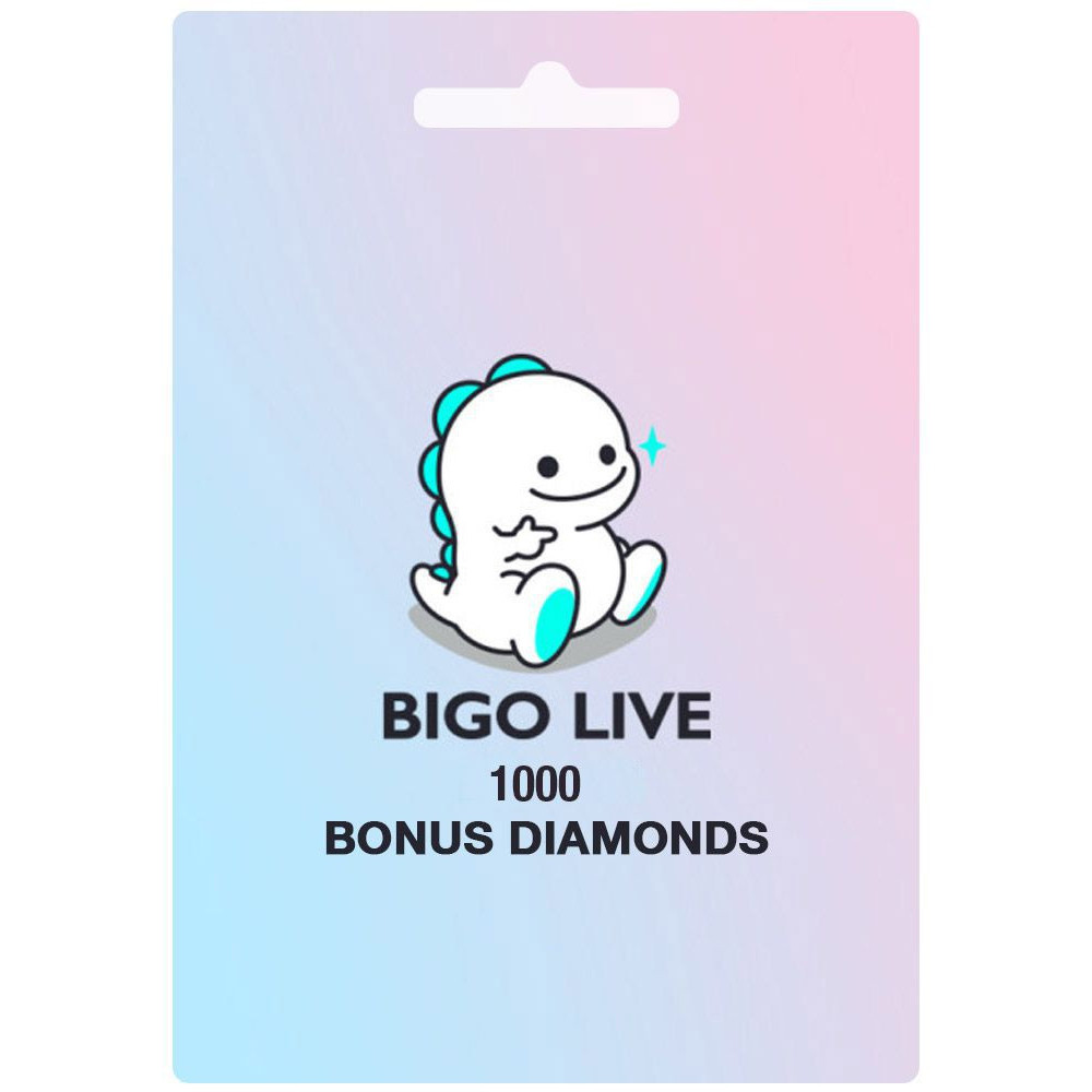 Bigo live 1000 Diamonds USD 25 Instant E-mail Delivery