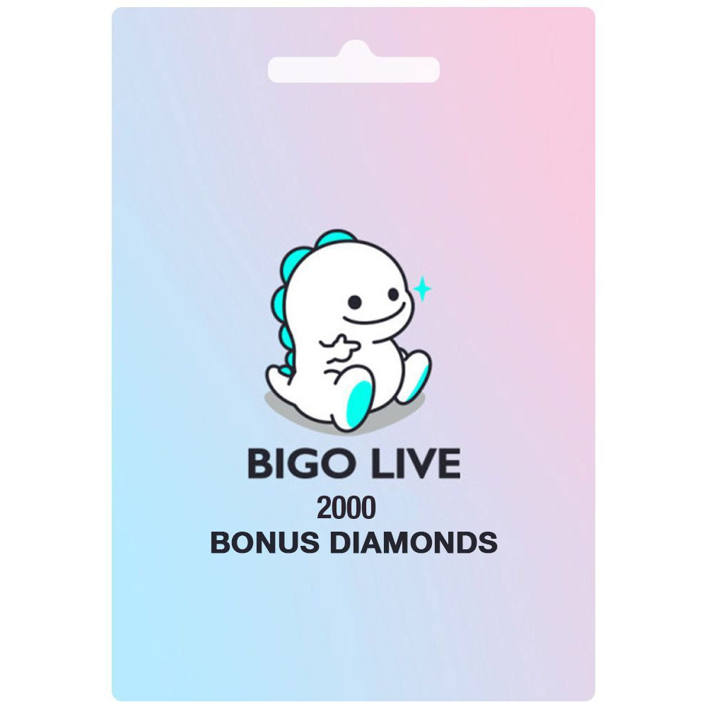 Bigo live 2000 Diamonds USD 50 Instant E-mail Delivery