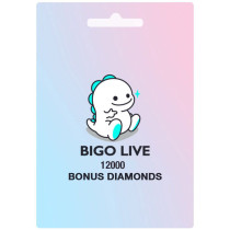 Bigo live 12000 Diamonds USD 300 Instant E-mail Delivery