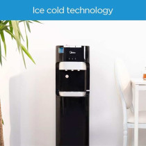 Midea Bottom-loading Water Dispenser 3 tap, YL1633S, Black