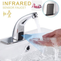 Abbasali Automatic Sink Mixer Sensor Tap, Touchless Cold Infrared Water Tap, Hands-Free Basin Faucet