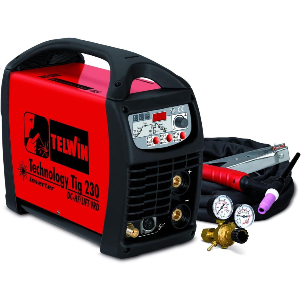 Telwin Technology TIG230 DC-HF/Lift VRD230V, Professional Welding Machine