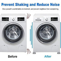 Abbasali Shock and Noise Cancelling Washing Machine Support Pads, 4 Pcs for Vibration Reduction