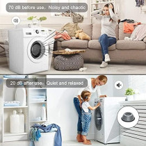 Abbasali Shock and Noise Cancelling Washing Machine Support Pads, 4 Pcs for Vibration Reduction
