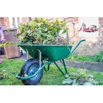 Abbasali Green Wheel Barrow, Used for Garden And Household Cleaning, with Air Wheel