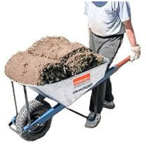 Abbasali Green Wheel Barrow, Used for Garden And Household Cleaning, with Air Wheel