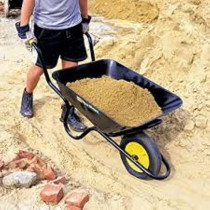 Abbasali Green Wheel Barrow, Used for Garden And Household Cleaning, with Air Wheel