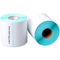 Abbasali Direct Thermal Label 6x4 Inch, Waterproof, Scratch Resistant Adhesive Shipping Postage Stickers, 4 Rolls