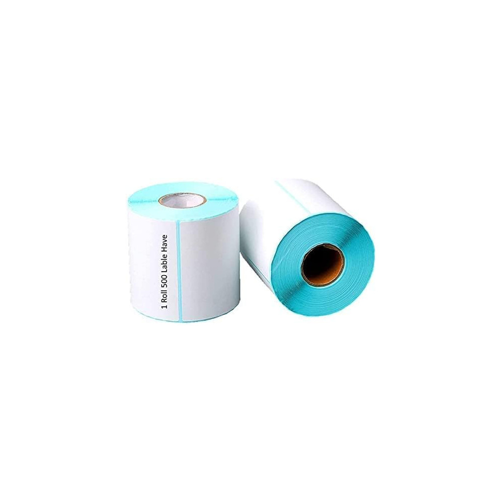 Abbasali Direct Thermal Label 6x4 Inch, Waterproof, Scratch Resistant Adhesive Shipping Postage Stickers, 4 Rolls