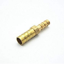 Abbasali Brass Barbed Pipe Fitting Coupler Connector Adapter, 8mm for Secure Plumbing
