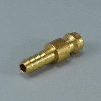 Abbasali Brass Barbed Pipe Fitting Coupler Connector Adapter, 8mm for Secure Plumbing