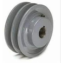 Abbasali Air Compressor Aluminium Pulley Double Belt, 2.5 Inch 24mm for Enhanced Performance
