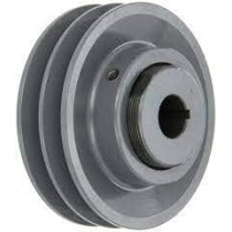 Abbasali Air Compressor Aluminium Pulley Double Belt, 2.5 Inch 24mm for Enhanced Performance