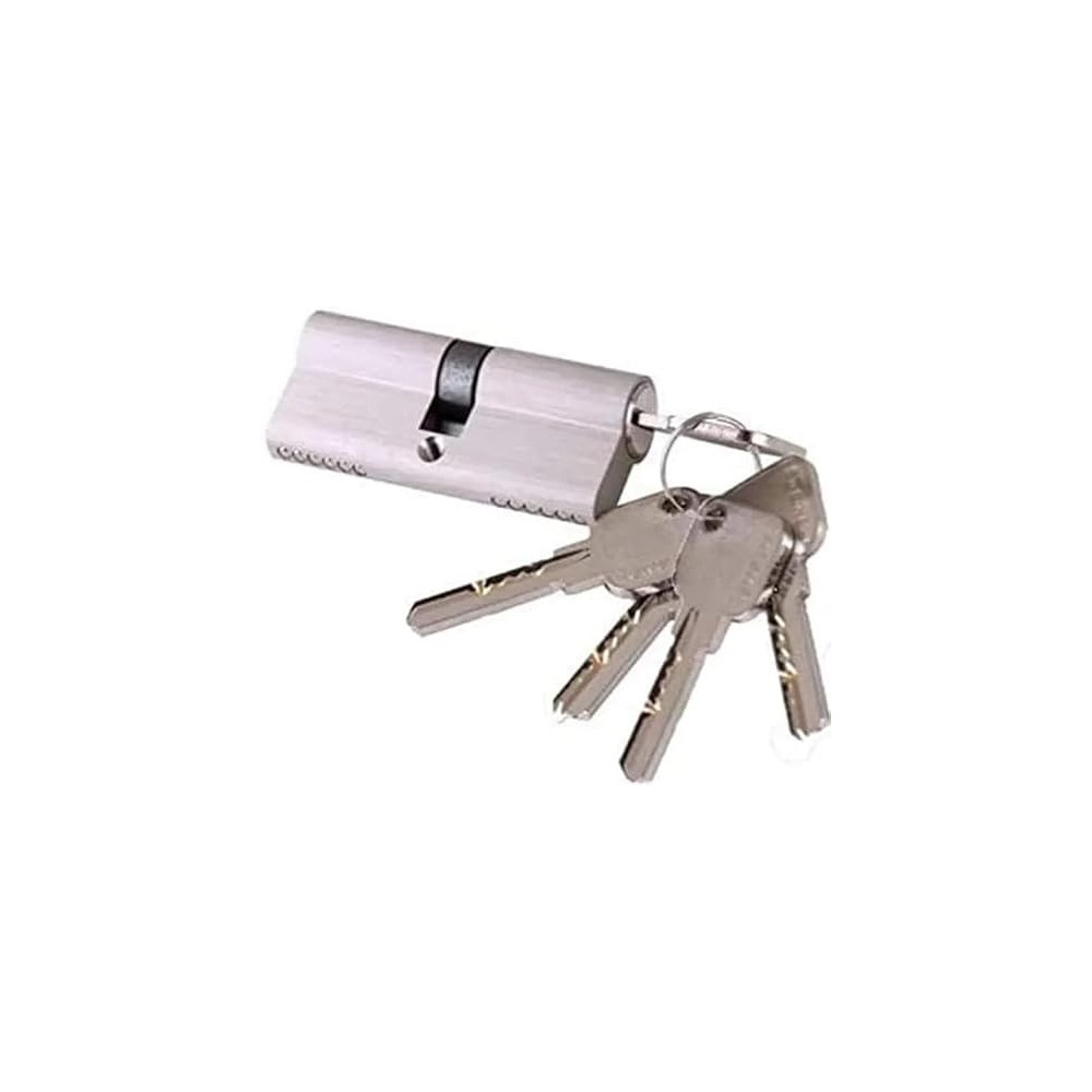 Abbasali Door Lock Cylinder 70mm, 35-35 with 5 Computer Keys, Pack of 6