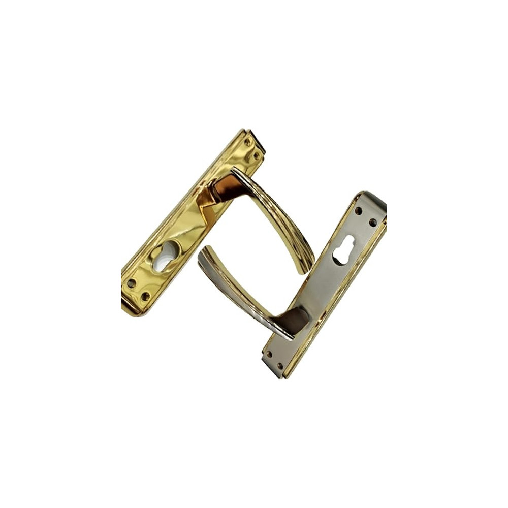 Abbasali Wooden Door Handle for Entrance and Interior Doors, Model Z1002, Gold