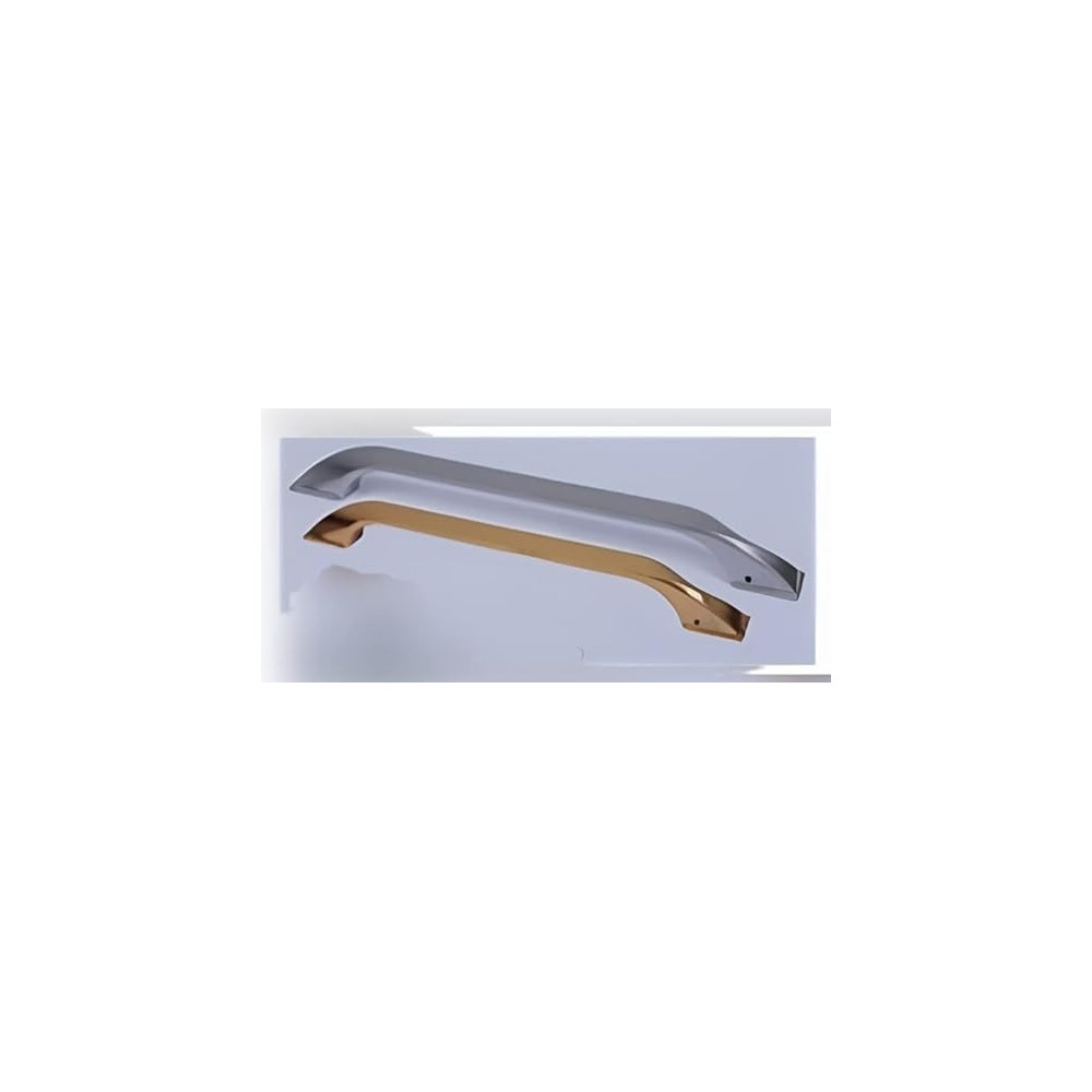 Abbasali Modern and Stylish Wooden and Glass Door Handles, Set of 2 Pieces, Model: 02-300, 400MM, Gold
