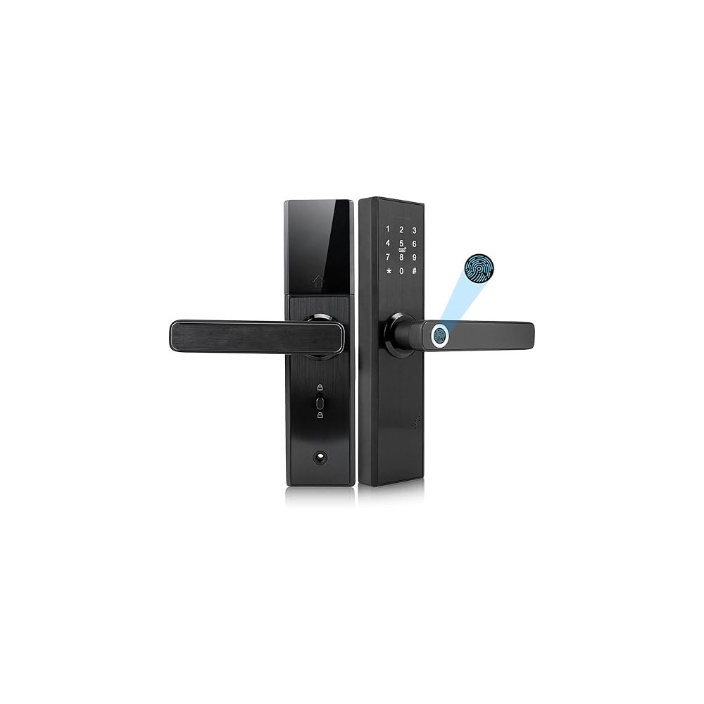 Abbasali Multi-Unlock Smart Black Electronic Door Lock
