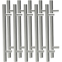 Abbasali Solid Stainless Steel H Bar Hollow Pull Handle for Drawer And Kitchen Cabinet Hardware, H Type, 10x100mm