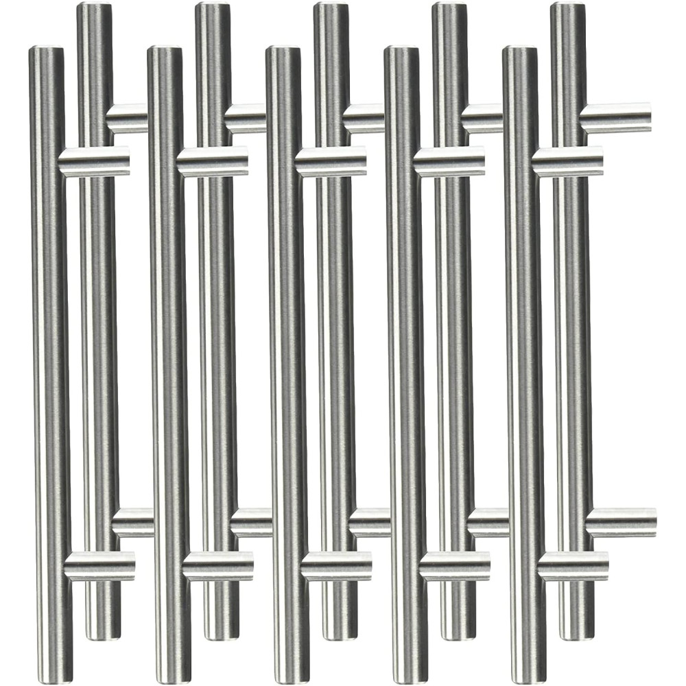 Abbasali Solid Stainless Steel H Bar Hollow Pull Handle for Drawer And Kitchen Cabinet Hardware, H Type, 10x100mm