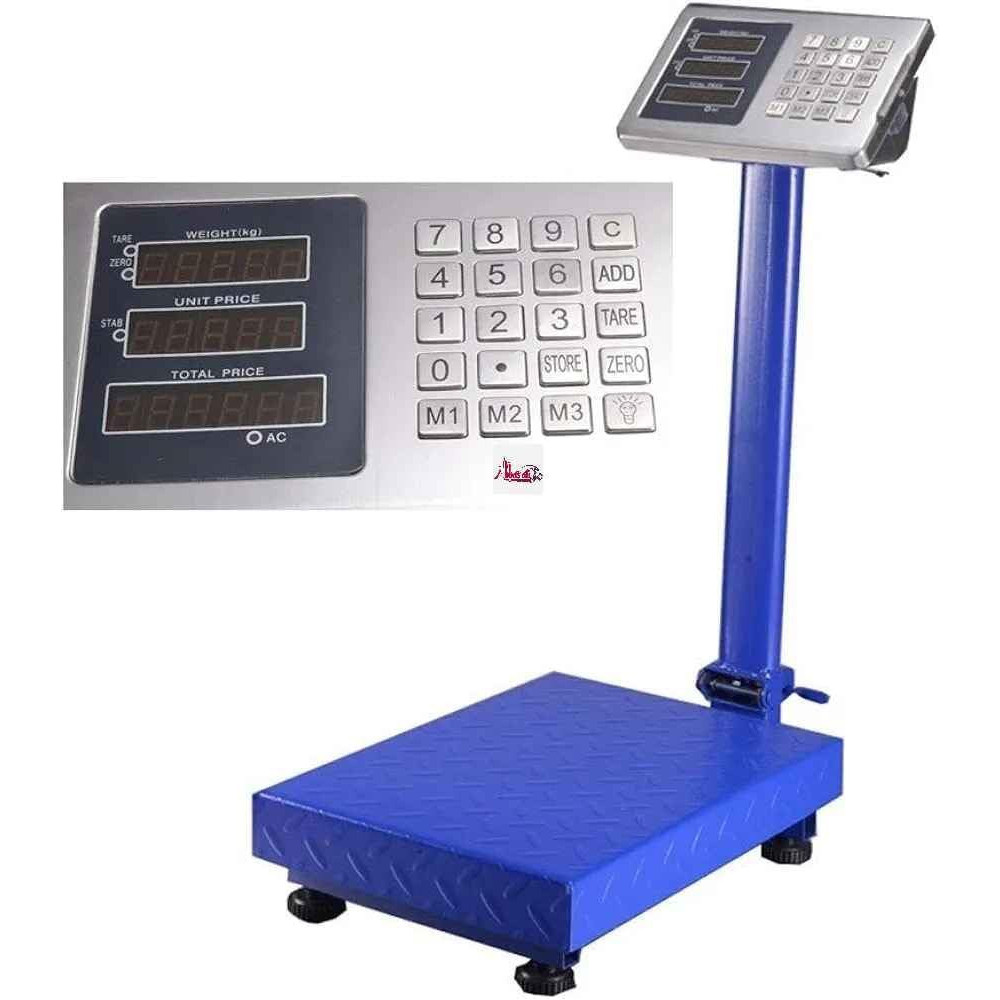 Abbasali Platform Digital Heavy Duty LCD Display Scale, 100kg Capacity for Precision Weighing