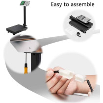 Abbasali Platform Digital Heavy Duty LCD Display Scale, 100kg Capacity for Precision Weighing