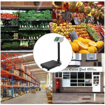 Abbasali Platform Digital Heavy Duty LCD Display Scale, 100kg Capacity for Precision Weighing