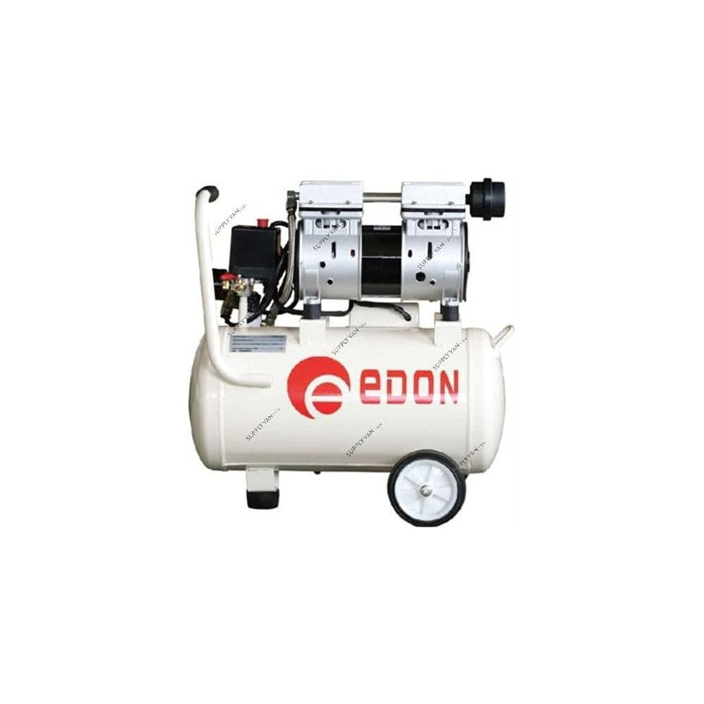 Abbasali 25L Silent Air Compressor EDON with Air Inflator Gauge Kit, Air Duster Gun And Hose