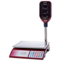 Abbasali Camry Commercial Grocery Scale with Stand Display Unit, 30kg Capacity, Red, 30x23cm