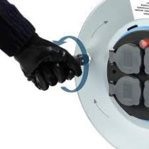 Abbasali Heavy Duty Extension Reel with Easy to Handle Cable, Includes 1PC Multiplug, 1.5mm Cable, 25m