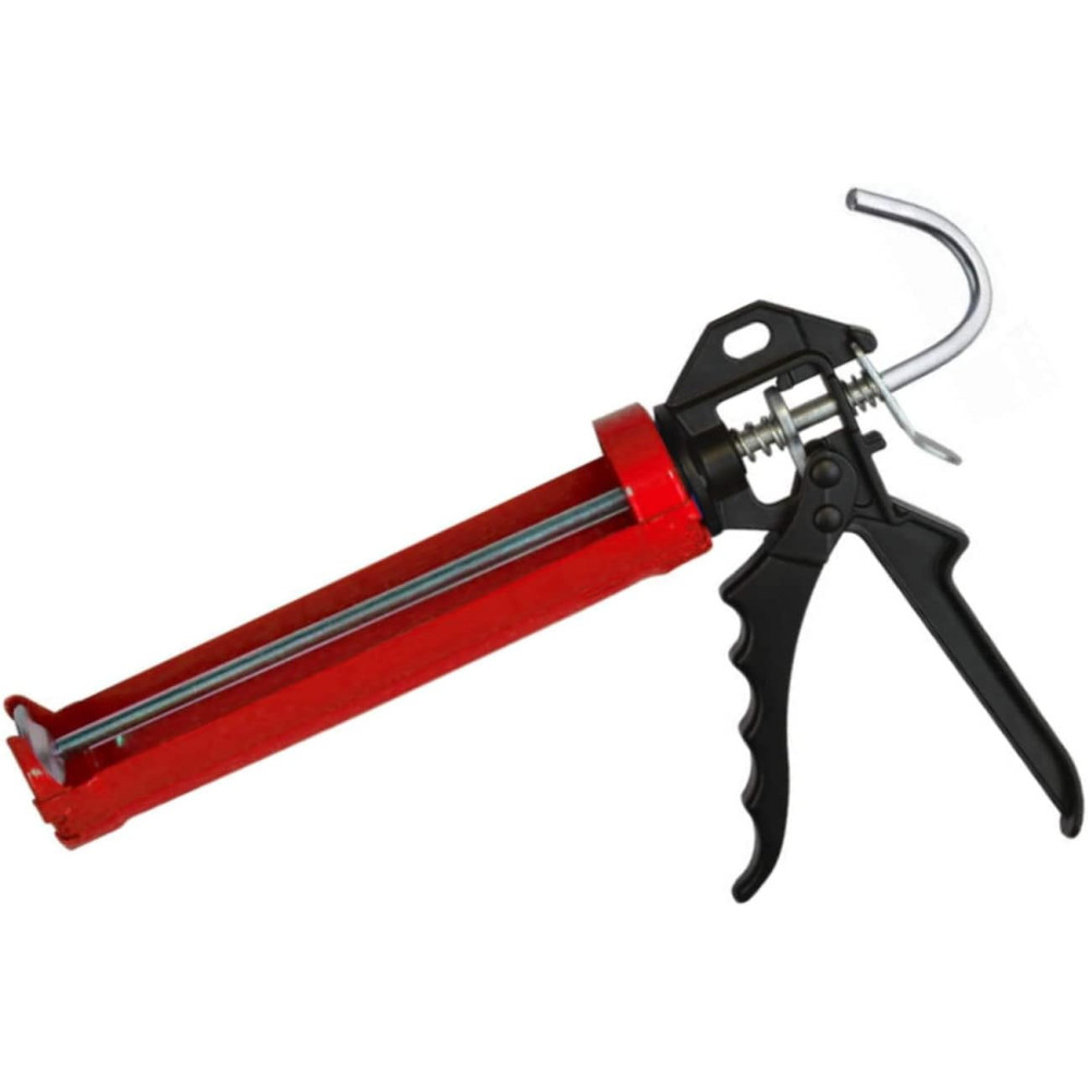 Abbasali Professional Heavy Duty Silicone Gun, Smooth Rod Revolving Frame for Sealants and Adhesives, Caulking Cartridge