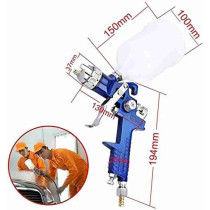Abbasali PVC Spray Gun with Top Tank, 1.7mm Nozzle for Smooth Paint Application