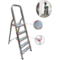 Generic Aluminum 3-Step Household Ladder, Lightweight and Durable for Easy Access