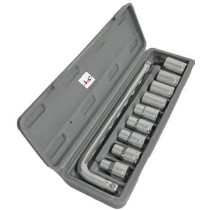 Abbasali 10 Piece L Handle Socket Set in Plastic Box, Essential Tools for DIY Projects