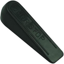 Abbasali 100mm Door Stopper Wedge, Durable Black Rubber for Effective Door Holding