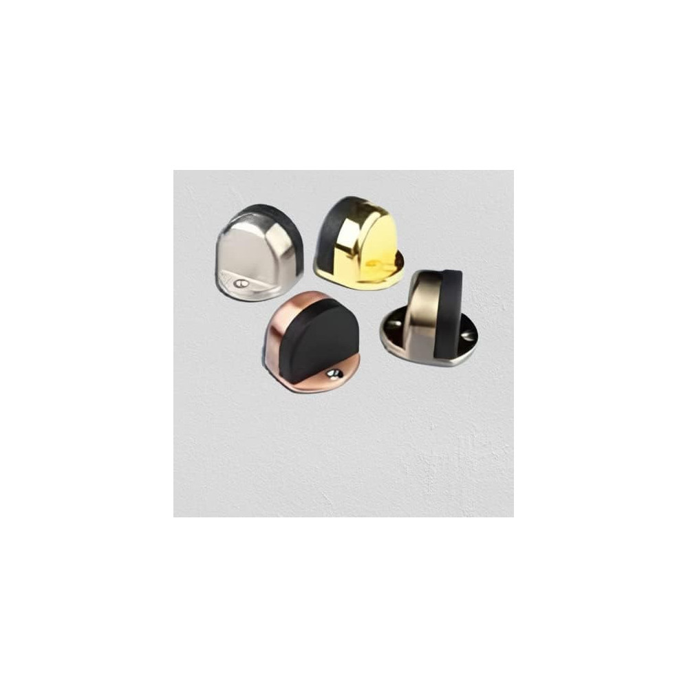 Abbasali Non Punch Sticker Door Stopper, D Type, Waterproof Hidden Rubber Door Holder for Furniture