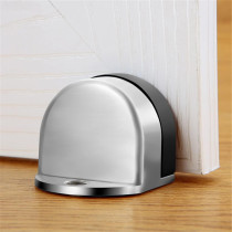 Abbasali Non Punch Sticker Door Stopper, D Type, Waterproof Hidden Rubber Door Holder for Furniture